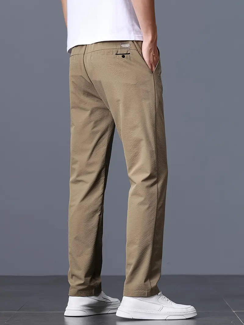 Men’s Summer Straight-Leg Chino Pants