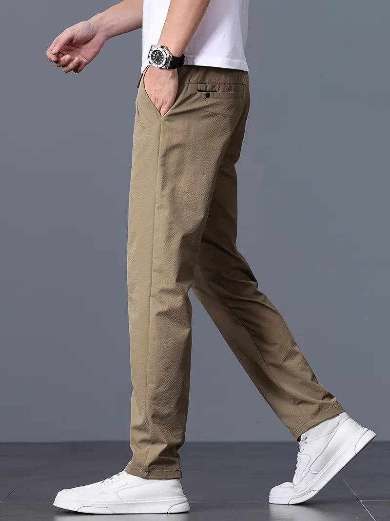 Men’s Summer Straight-Leg Chino Pants