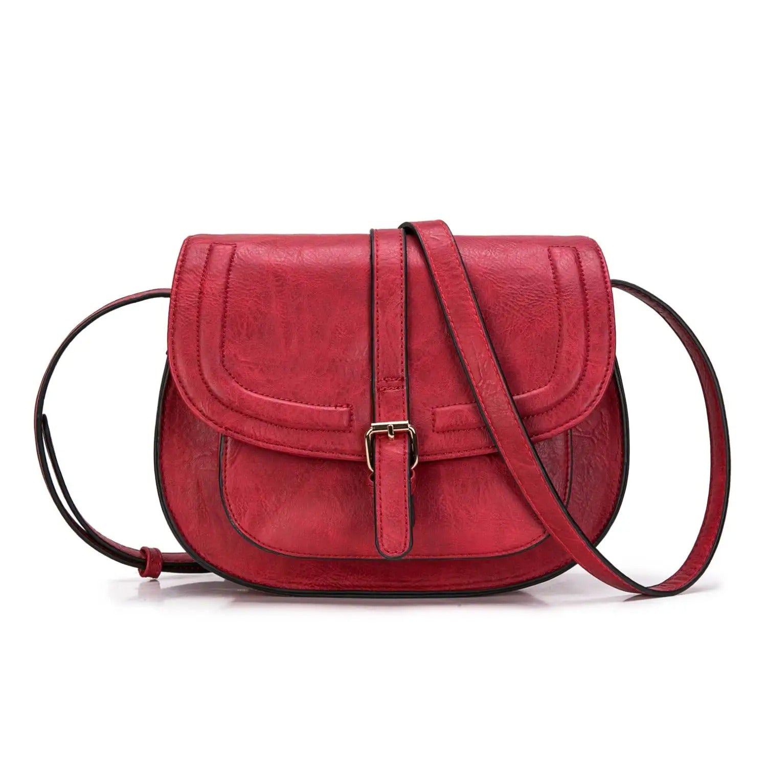 Boho Saddle Faux Leather Crossbody