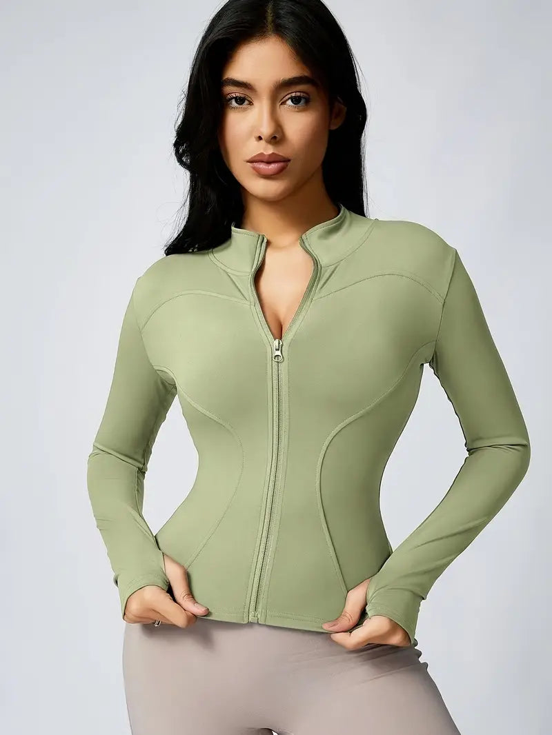 Women's High Stretch Polyester Spandex Blend Sports Top