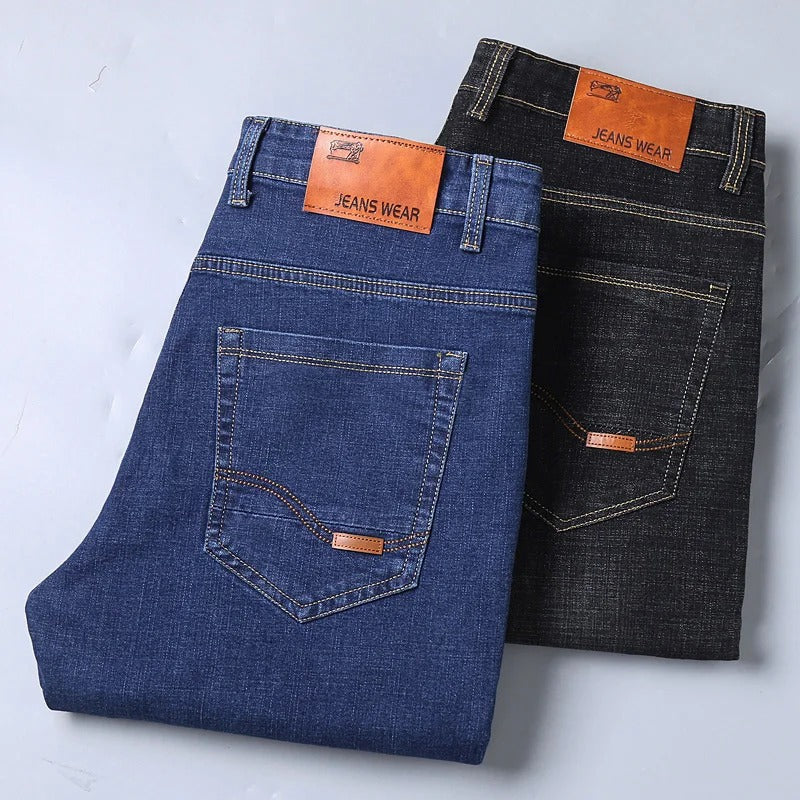 Men's Stretch Slim Fit Business Denim Pants