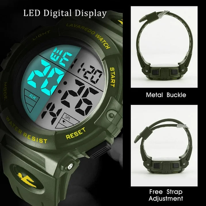 Watches for Man Digital Watches Waterproof Sport Watch with LED Backlight, Running Sports Digital Watch Gifts for Man Father's Day Gift