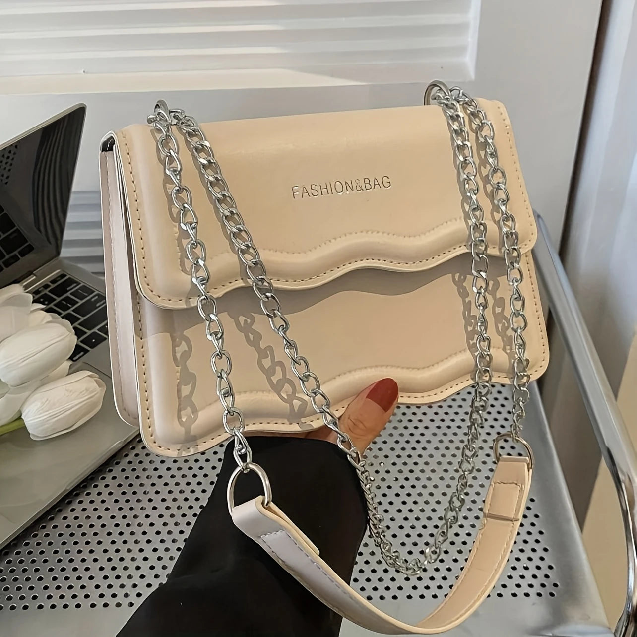 Mini Letter Graphic Crossbody Bag