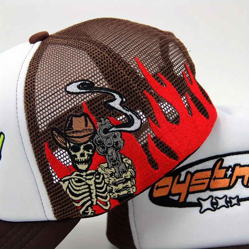 Men's Premium Embroidered Logo Trucker Hat