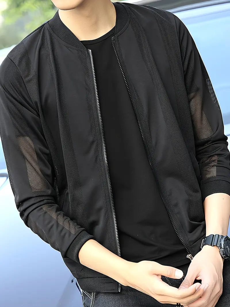 Men's Slim-Fit UV Protection Athletic Jacket