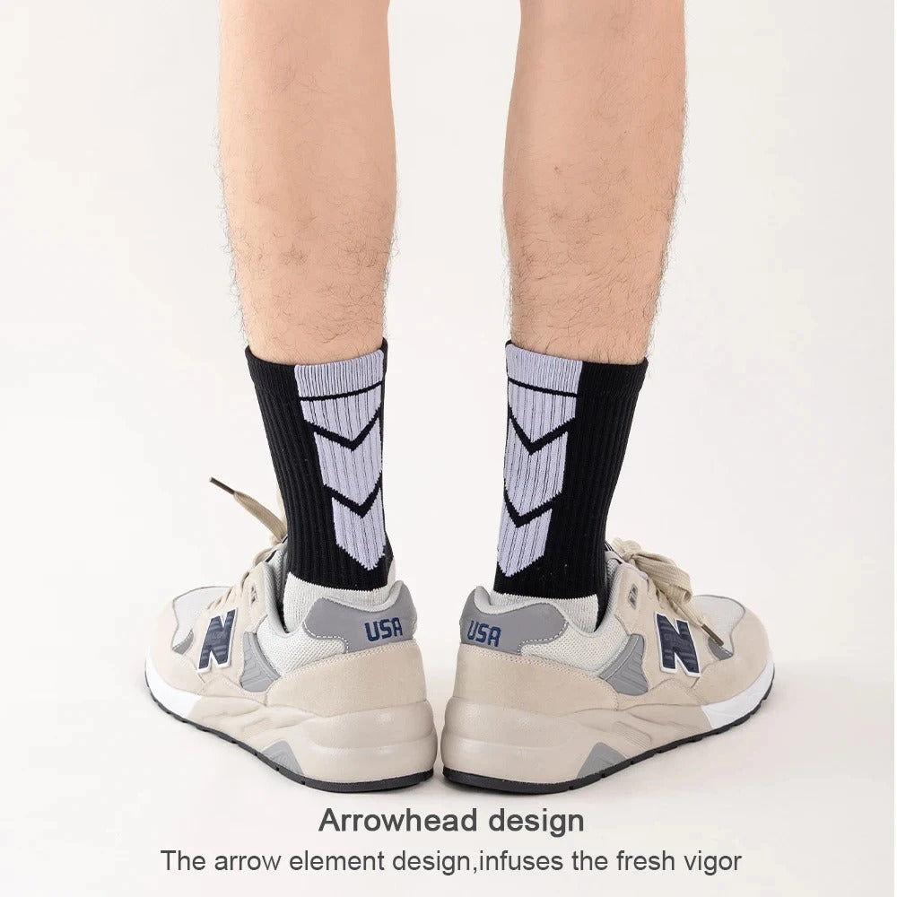 Men’s Anti-Slip Football & Sport Socks – 5 Pairs