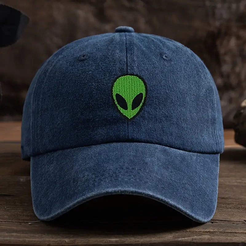 Vintage Alien Embroidered Baseball Cap