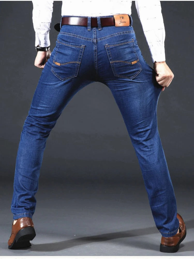 Men's Light Luxury Stretch Slim Fit Denim Pants