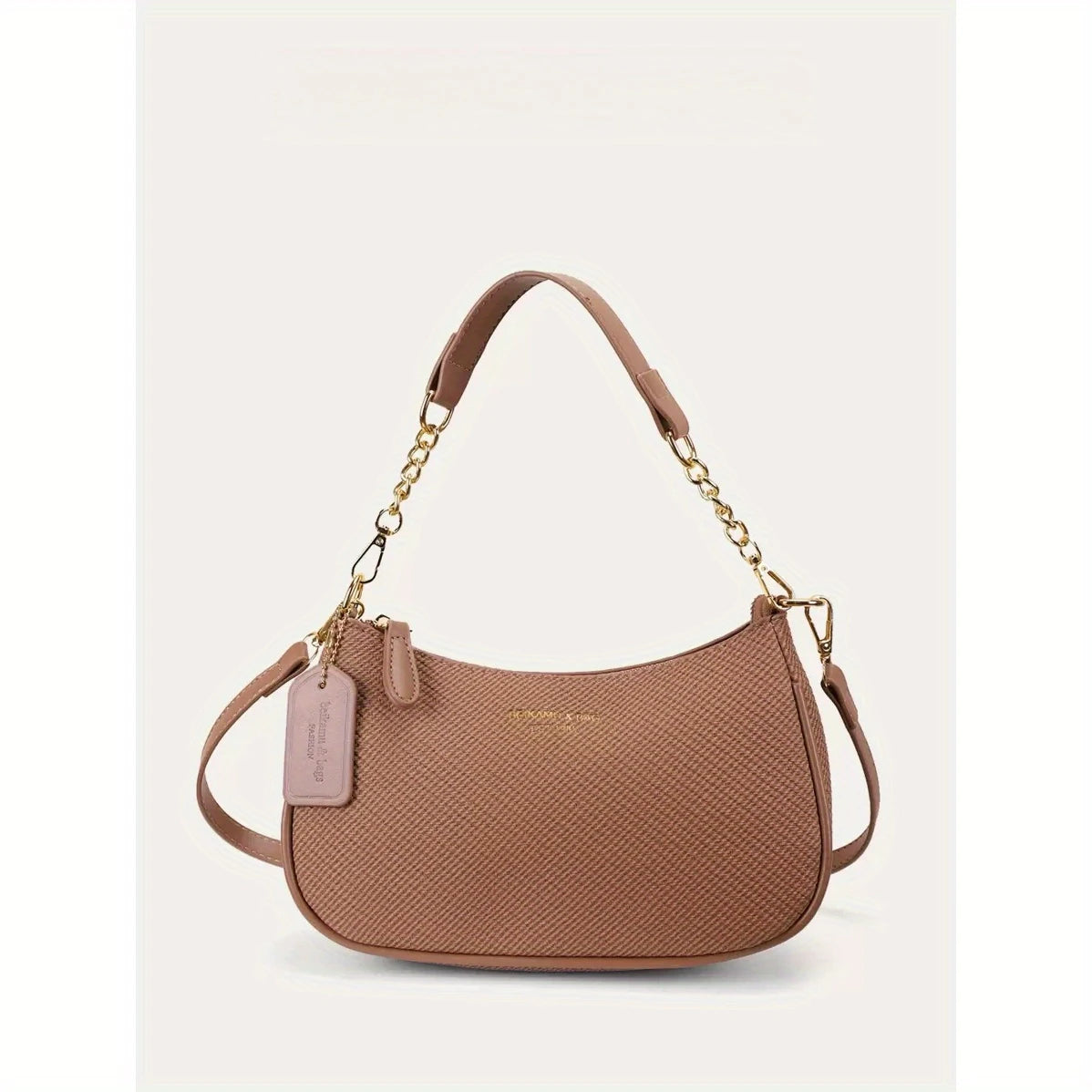 Women Plain Color PU Shoulder Bag