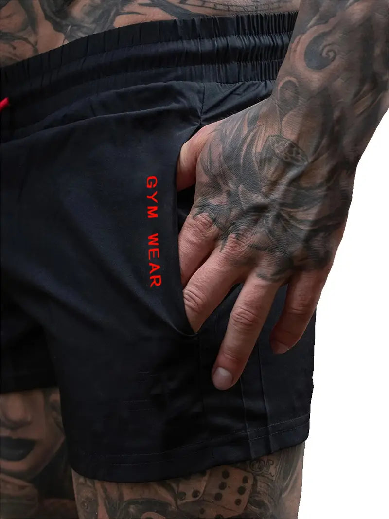 Stretchy Men's Quick-Dry Athletic Shorts