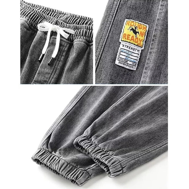 Men’s Baggy Plush Cargo Denim Pants