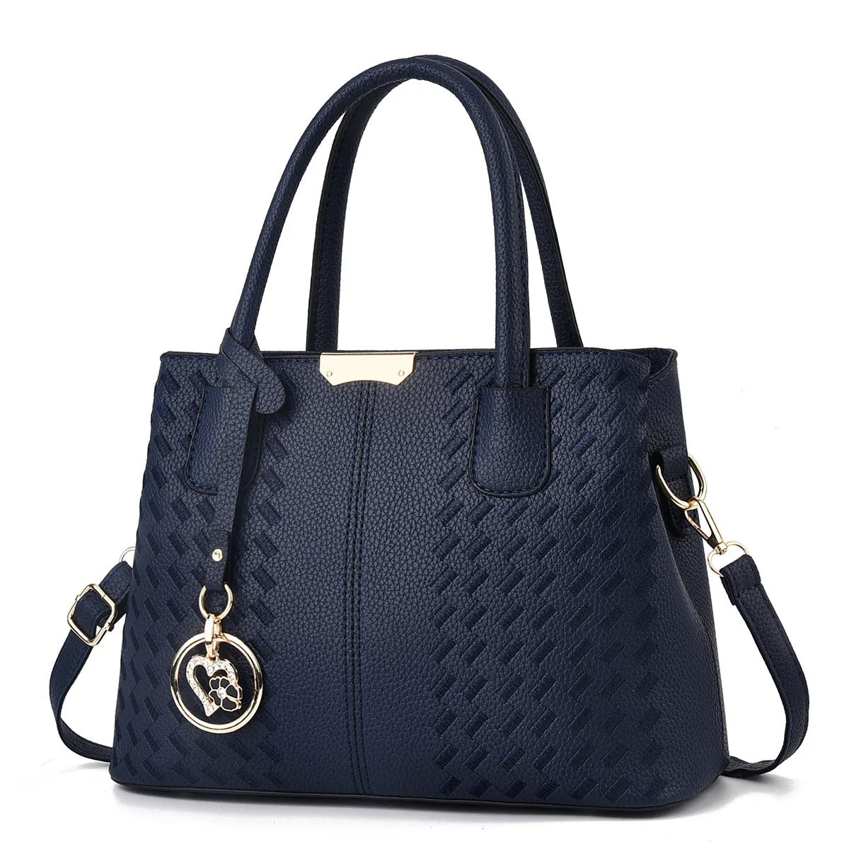 Embroidered Soft Leather Lady Handbag