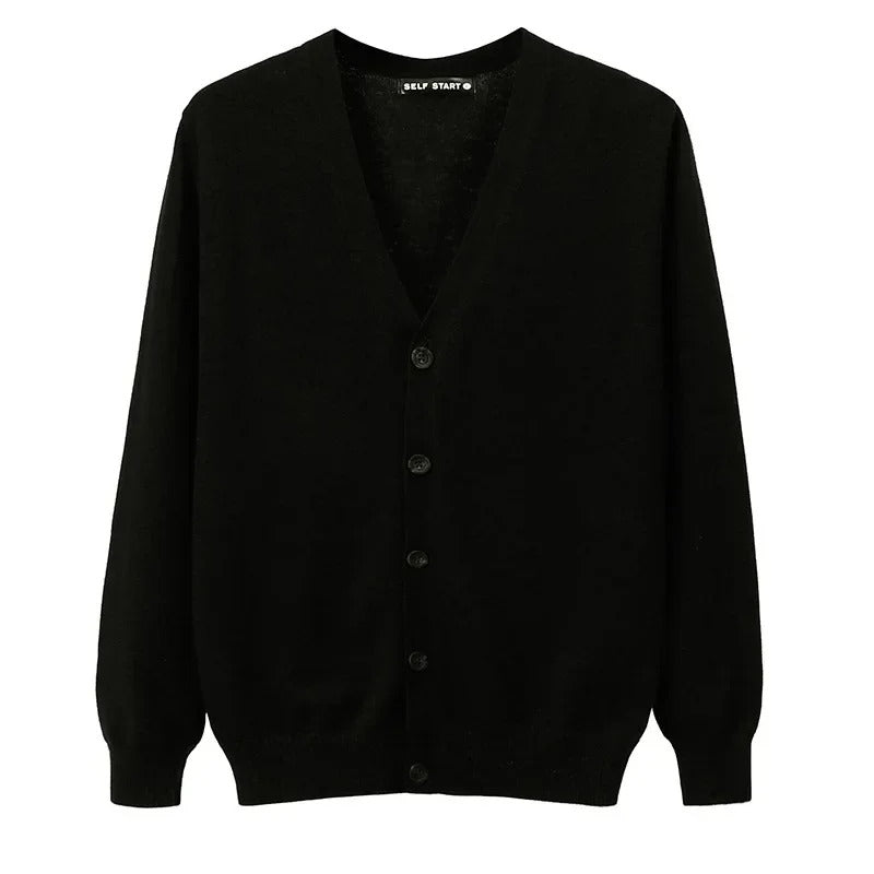 Men's V-Neck Cardigan Sweater