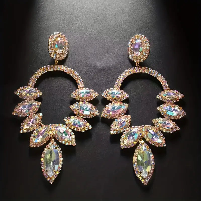 Exaggerated Hollow Dangle Earrings