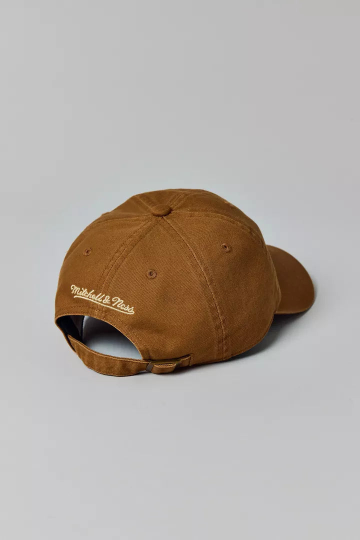Mitchell & Ness MLB New York Yankees Tonal Logo Dad Hat Tan