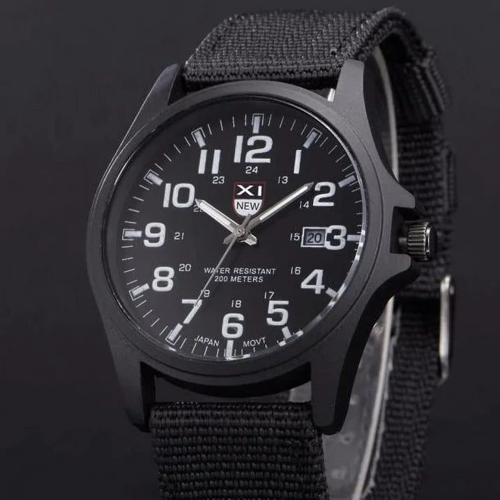 TIHLMK Watches for Men Mens Date Stainless Steel Military Sports Analog Quartz Army Wrist Watch