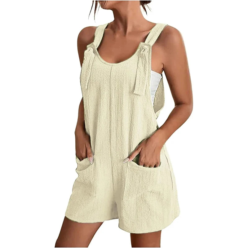 Fashion Women's Jumpsuit Summer 2024 Strappy Sleeveless