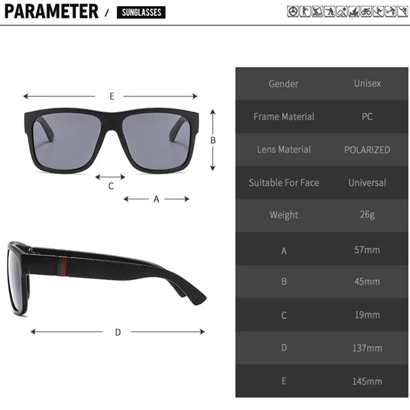 2024 Luxury Polarized Square Sunglasses UV400