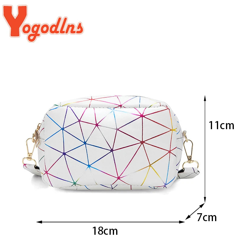 Yogodlns Fashion Laser Crossbody Messenger Bag