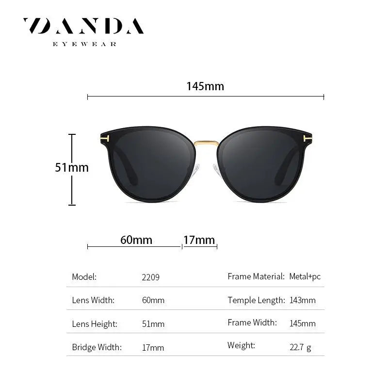 New Ladies Polarized Fashion Sunglasses 2209