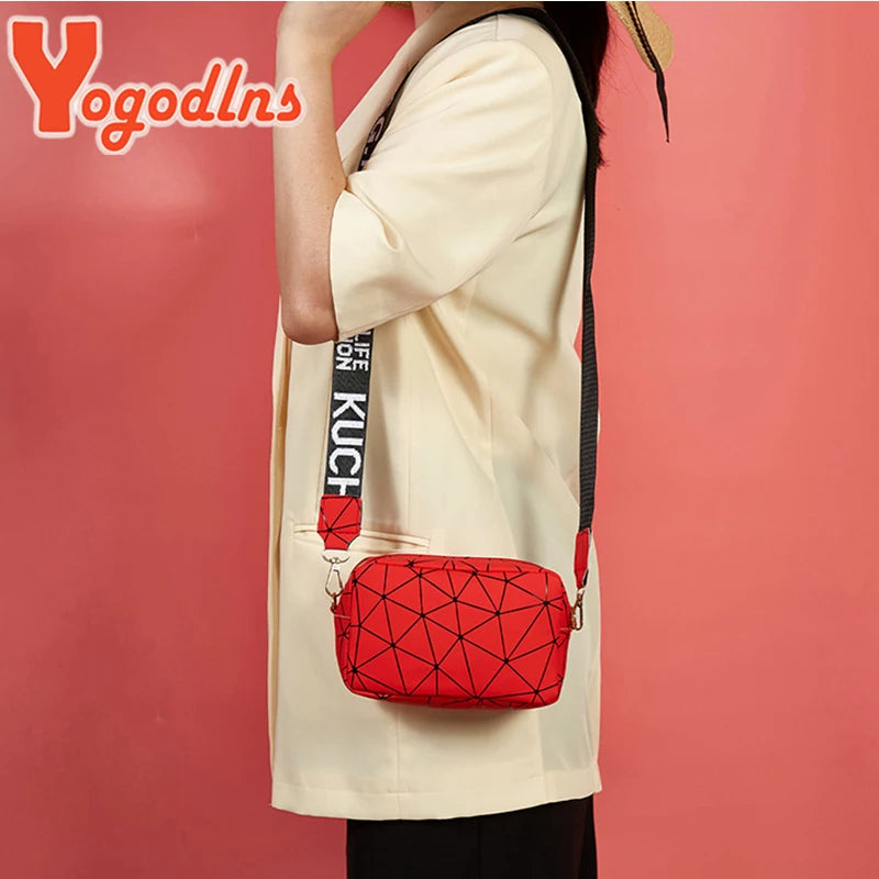 Yogodlns Fashion Laser Crossbody Messenger Bag