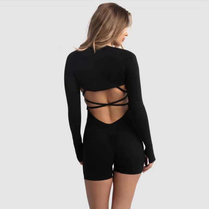 Women's Hollow Out Workout Set