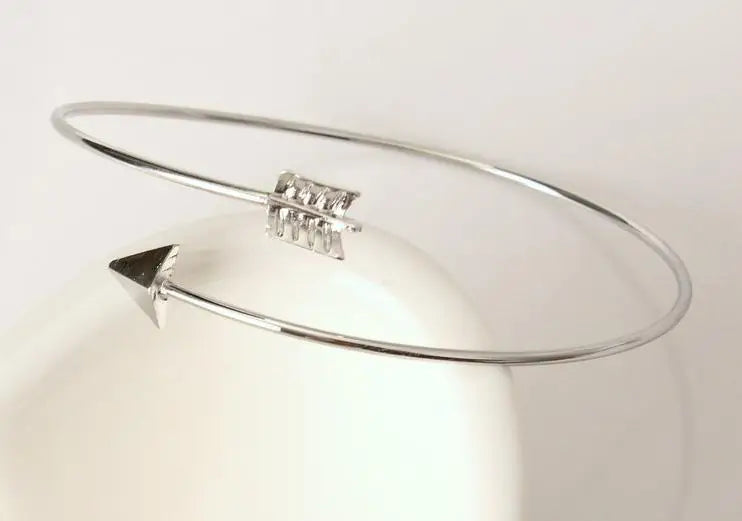 Gothic Punk Arrow Adjustable Bangle Bracelet