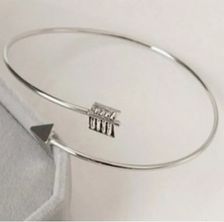 Gothic Punk Arrow Adjustable Bangle Bracelet