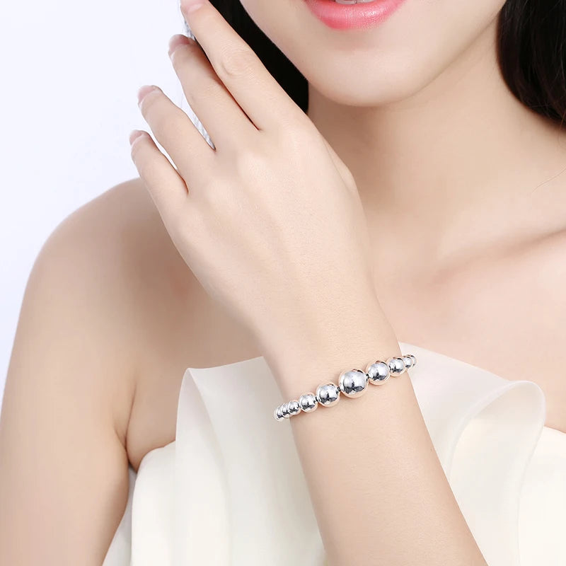 925 Silver Bead Jewelry Set for Women