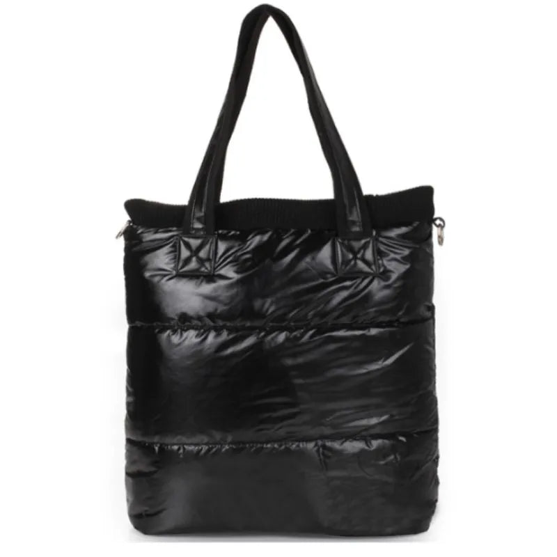 Women’s Winter Down Cotton-Padded Shoulder Bag