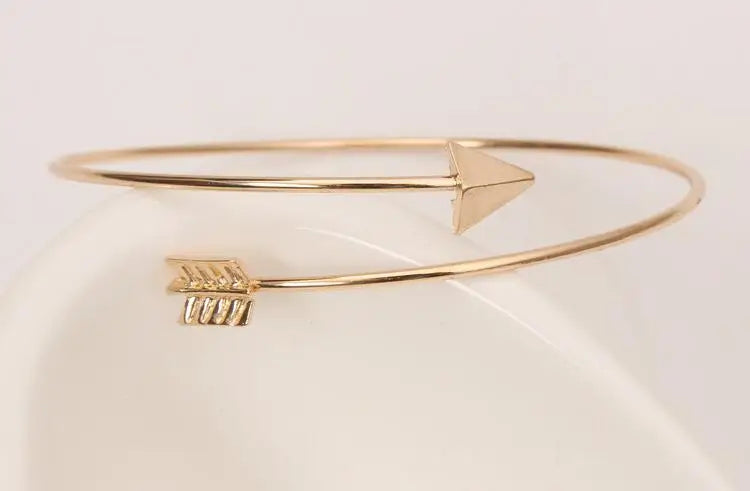 Gothic Punk Arrow Adjustable Bangle Bracelet