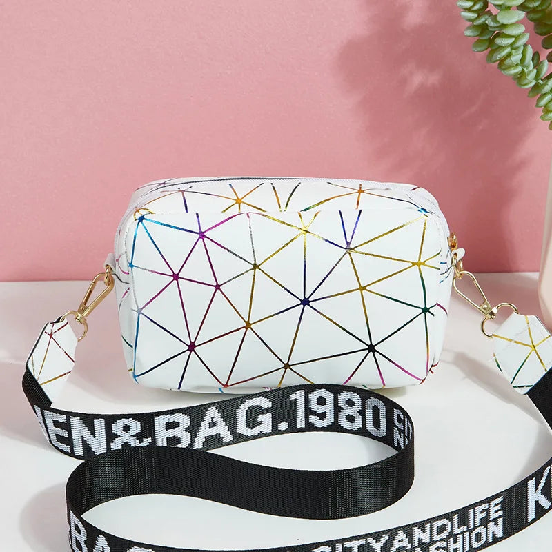 Yogodlns Fashion Laser Crossbody Messenger Bag