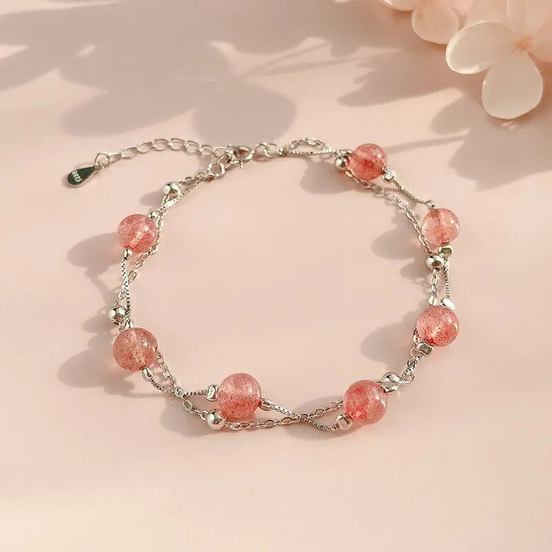 4pcs Vintage Daisy Flower & Pearl Bracelet Set