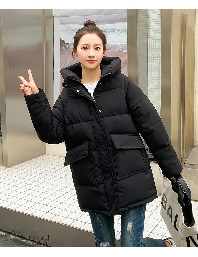 Women Winter Oversize Outwear Cotton Down Coat