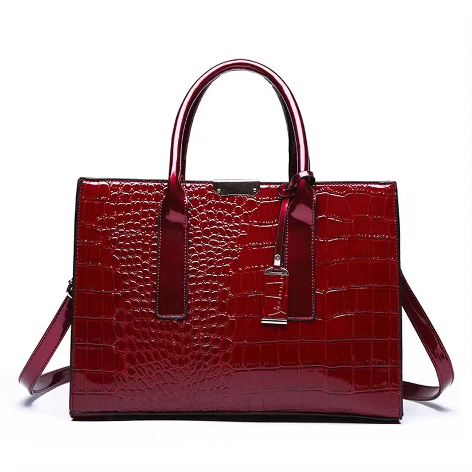 Luxury Print Leather Women’s Shoulder Bag