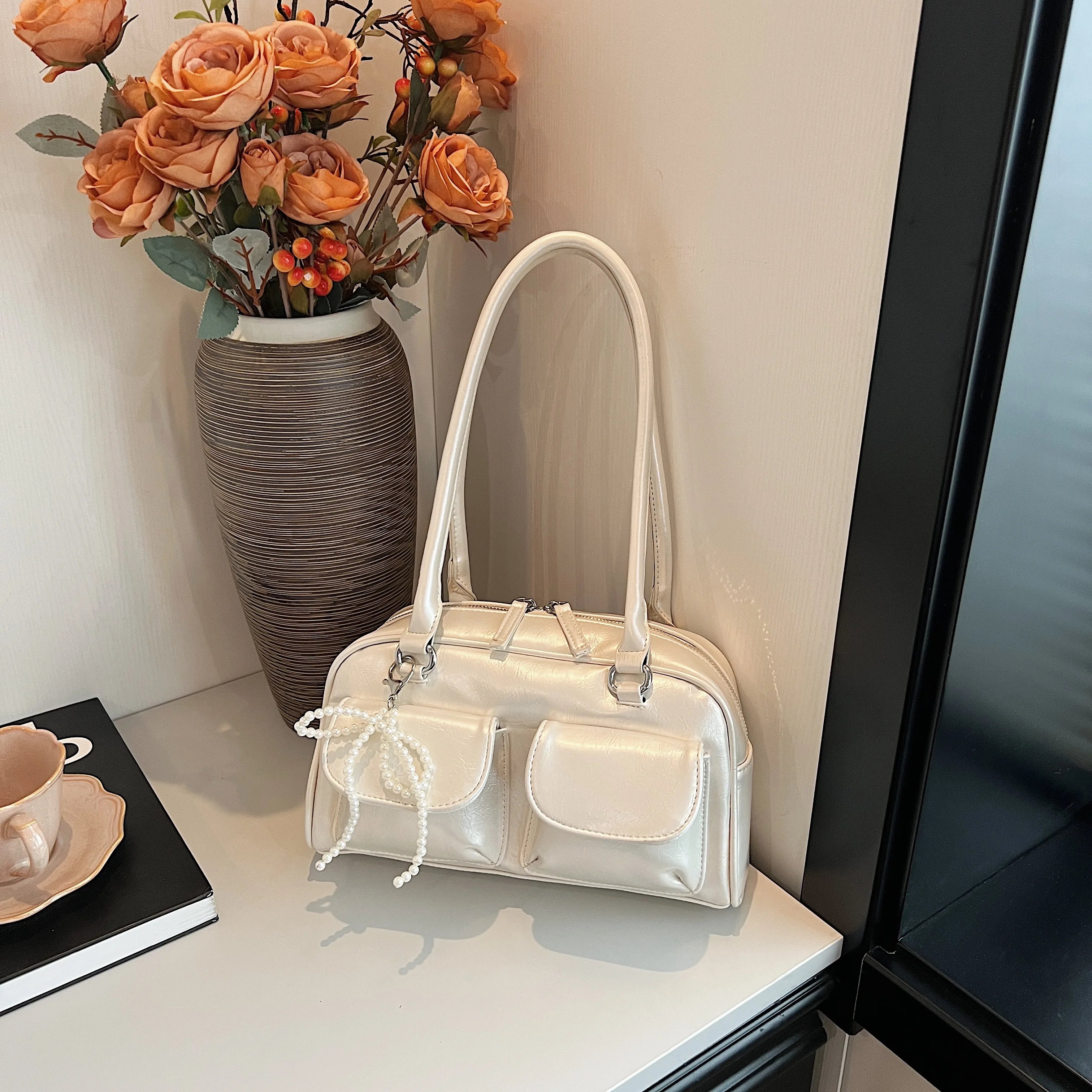 Fashionable Underarm Bow Shoulder Bag