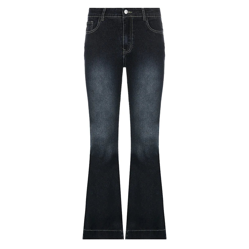 CIBBAR Y2K Flare Mom Jeans