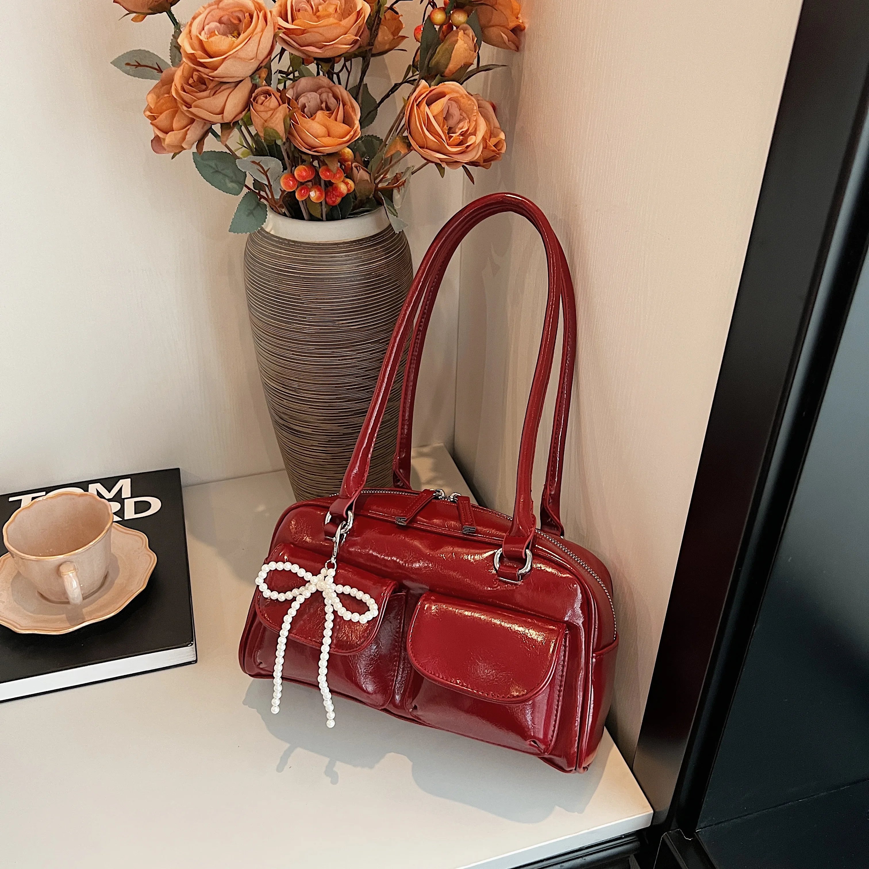 Fashionable Underarm Bow Shoulder Bag