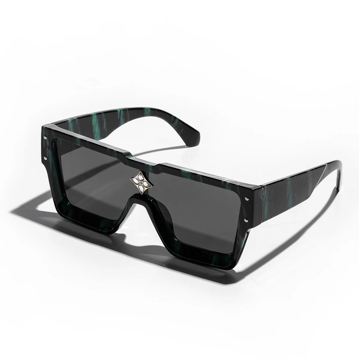 Ruiao Retro Black Luxury Sunglasses 2024
