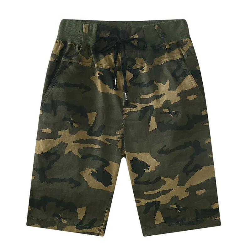 Boys Army Camouflage Shorts Summer