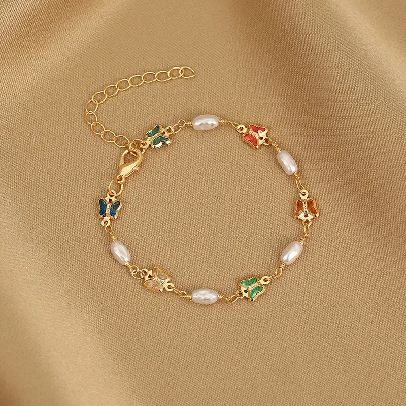Exquisite Korean Crystal Heart Zircon Bracelet