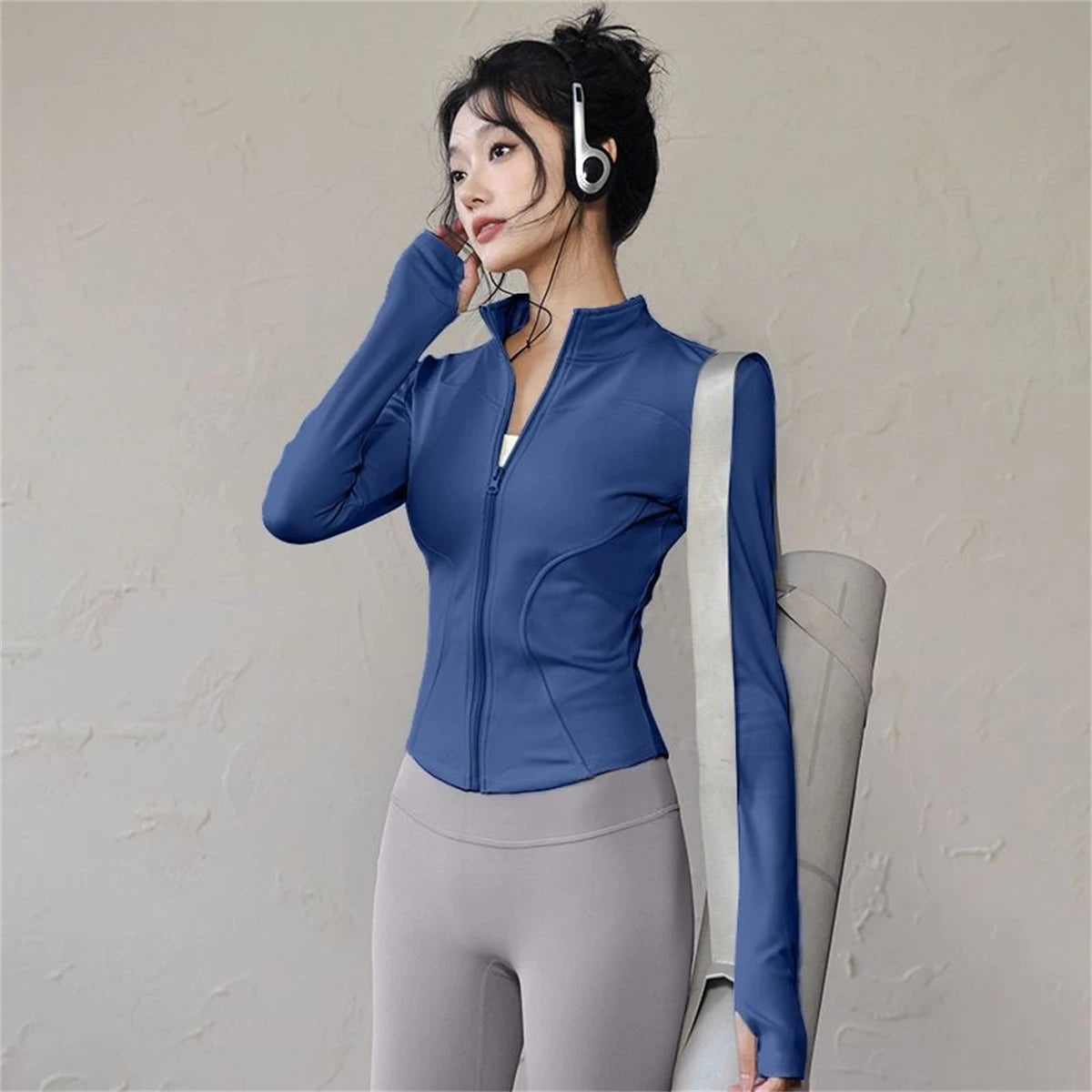 Women’s Zip-Up Athleisure Sport Top