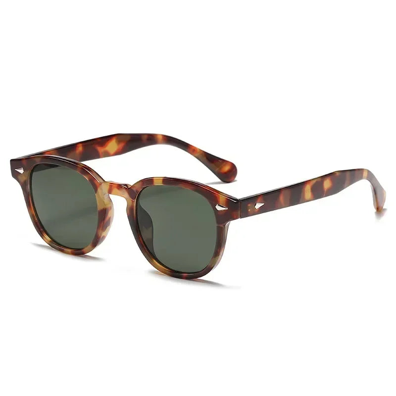 JNPCXI Retro Round Rivet Sunglasses UV400