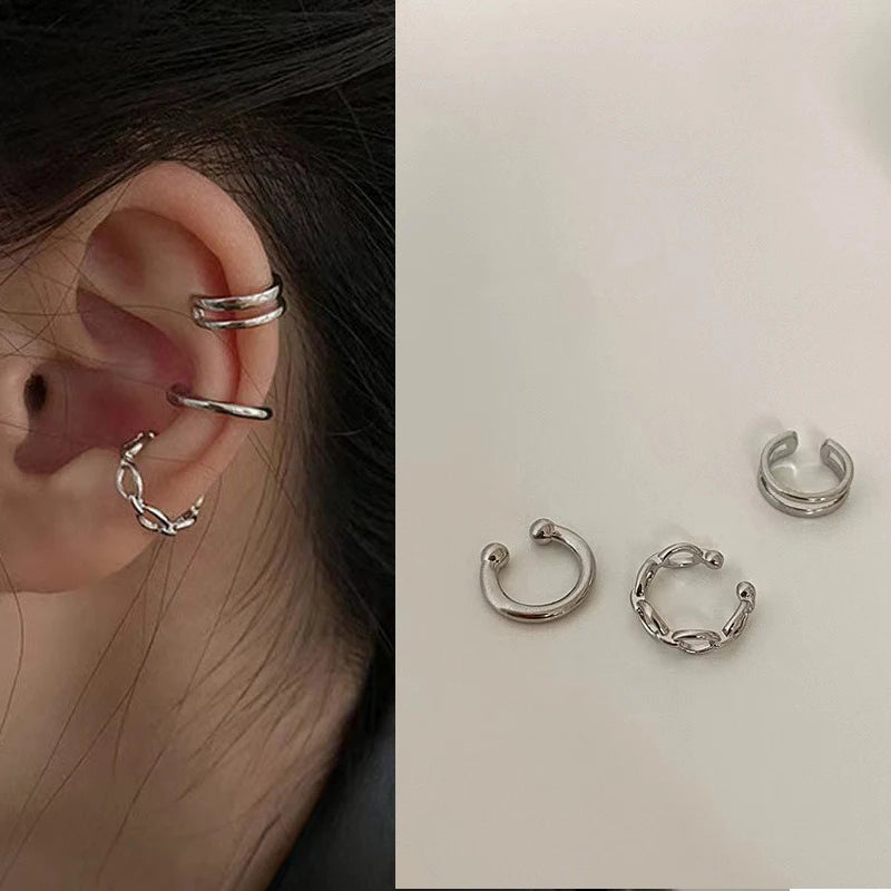 Delicate Tassel Clip-On Ear Cuff Earrings
