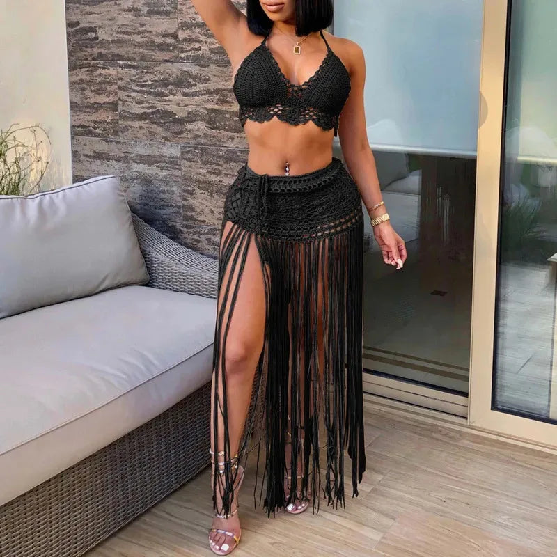 Women'S Two Piece Swimsuit Beach Cover Up Fashion