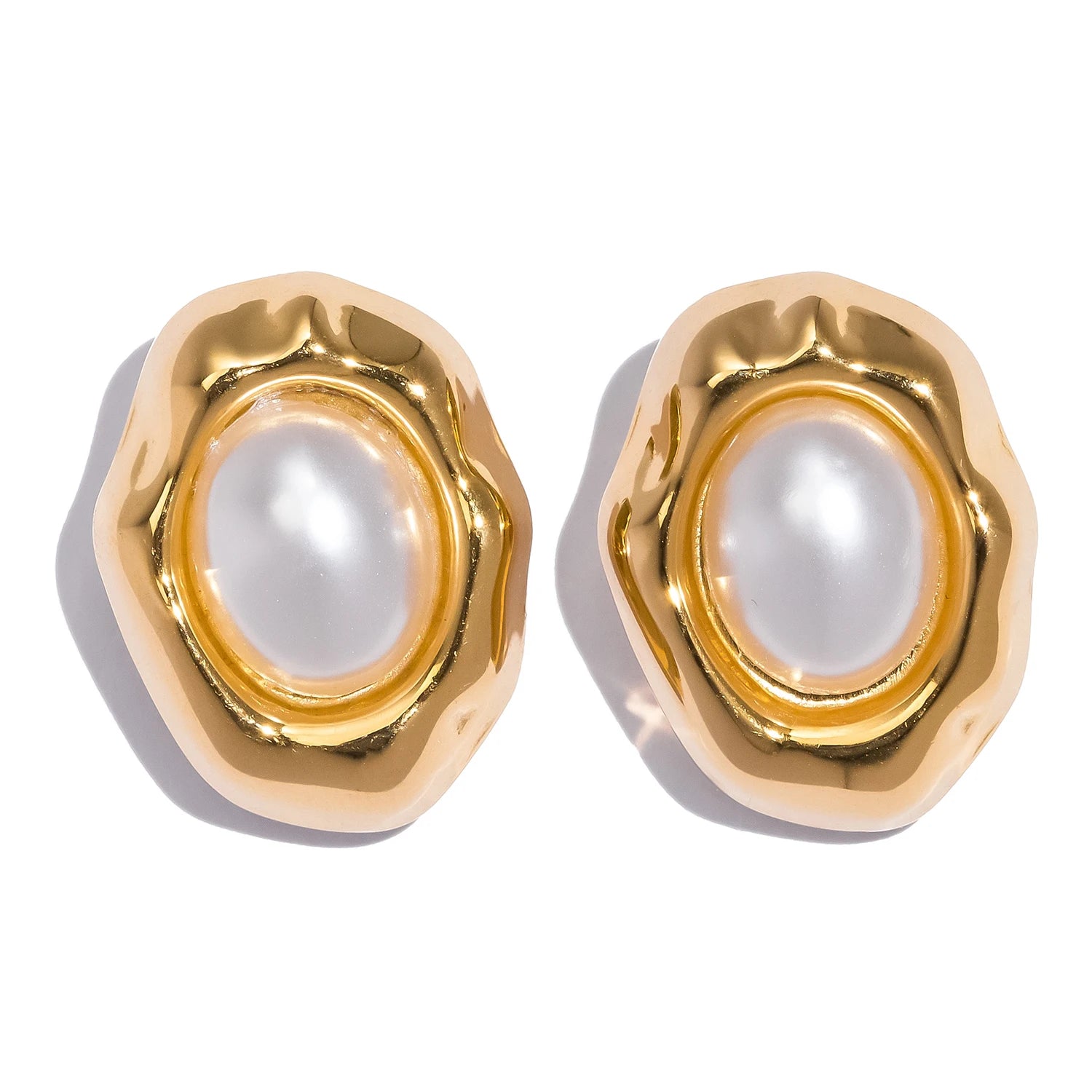 18K Gold Plated Gemstone Earrings