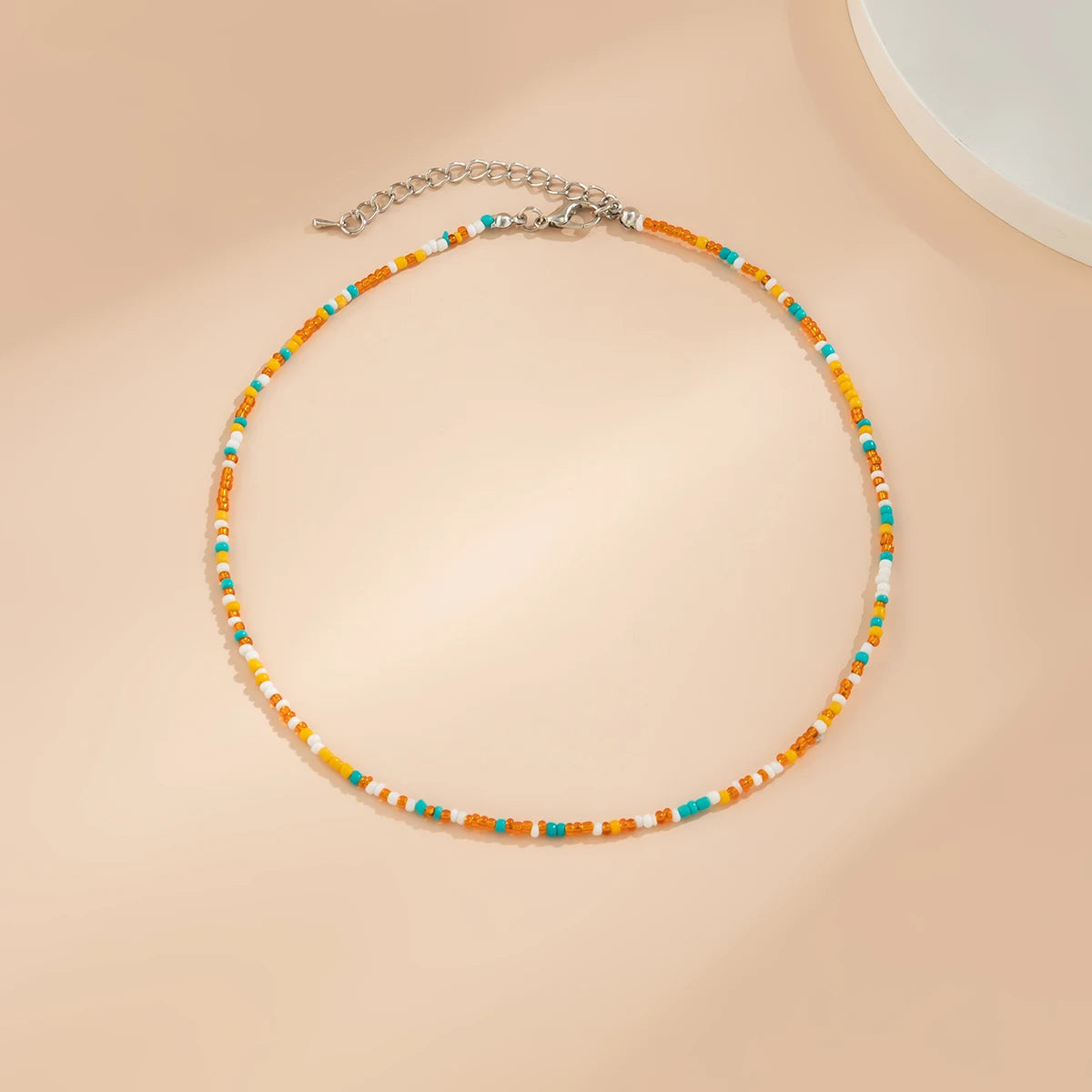 Bohemian Multicolour Seed Beads Necklace
