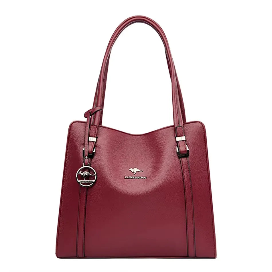 Luxury Print Leather Women’s Shoulder Bag