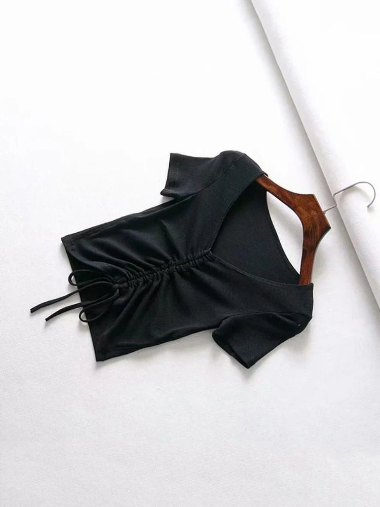Sexy V Neck Cropped Tank Top