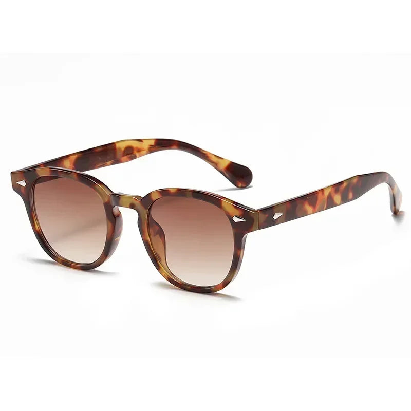 JNPCXI Retro Round Rivet Sunglasses UV400